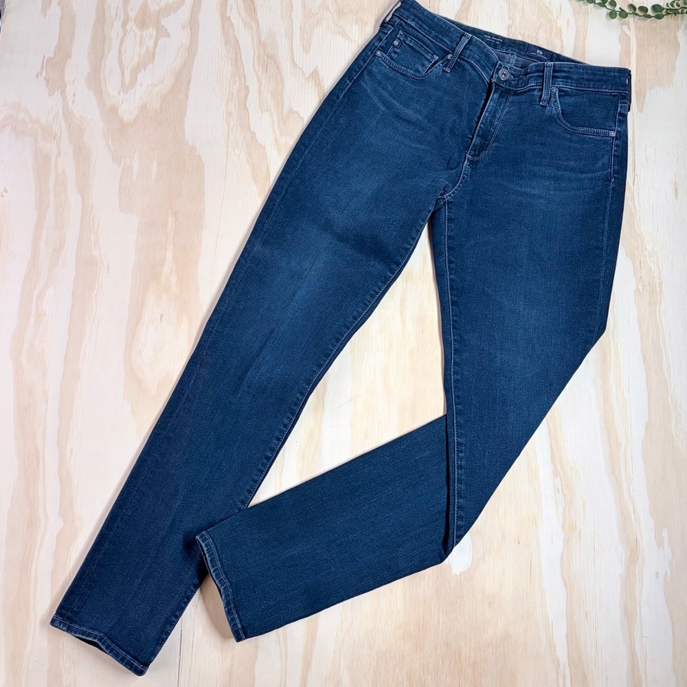 AG Adriano Goldschmied Prima Cigarette Leg Jeans Dark Wash Size 28R Mid Rise